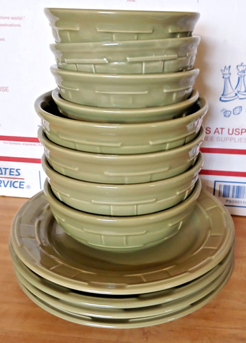 Longaberger dinnerware sage - longaberger,